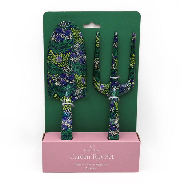 Set di attrezzi da giardino Orange Grove con forchetta e cazzuola - William Morris Larkspur Design