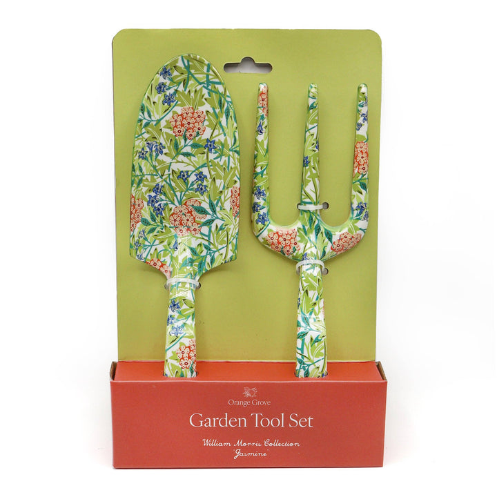 Set di attrezzi da giardino Orange Grove con forchetta e cazzuola - William Morris Jasmine Design