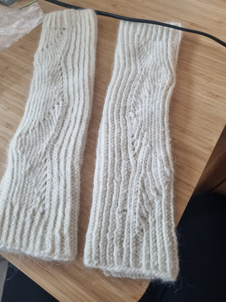 Scaldamani / Scaldapolsi in Alpaca, Mohair  e Seta