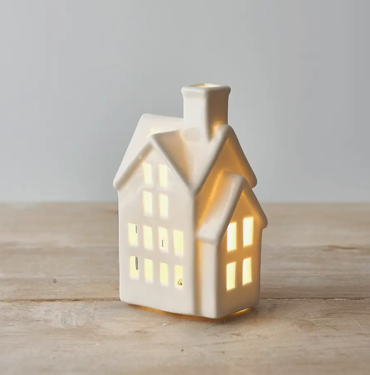 Casetta ceramica Bianca - 12cm