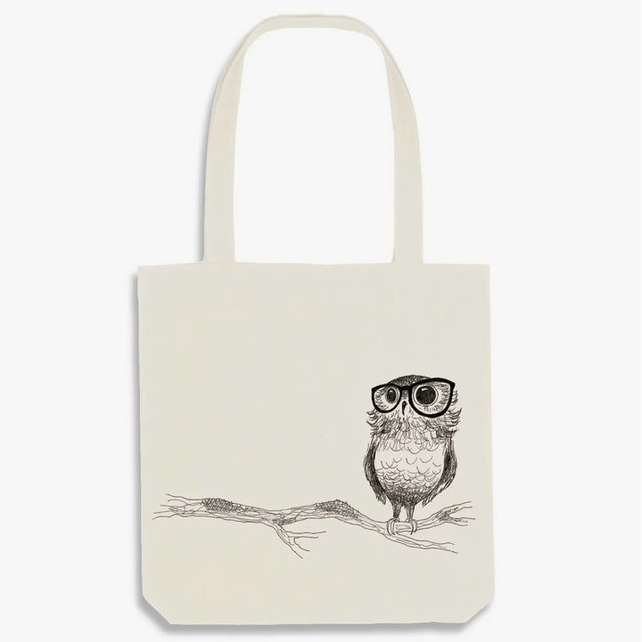 "Il Gufo con gli Occhiali" Borsa Shopper