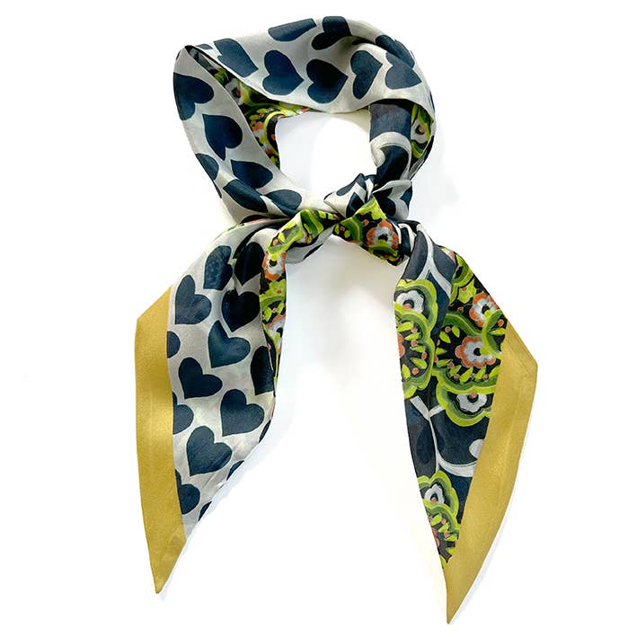 Twilly verde a forma di cuore