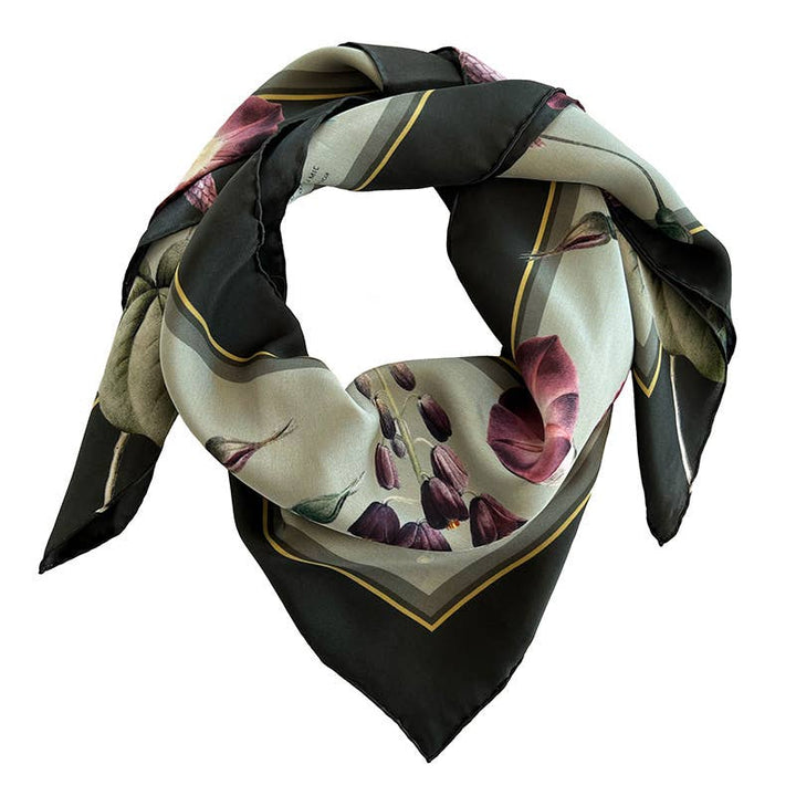 Foulard di seta - Giardino Fiorito - 90 x 90 cm