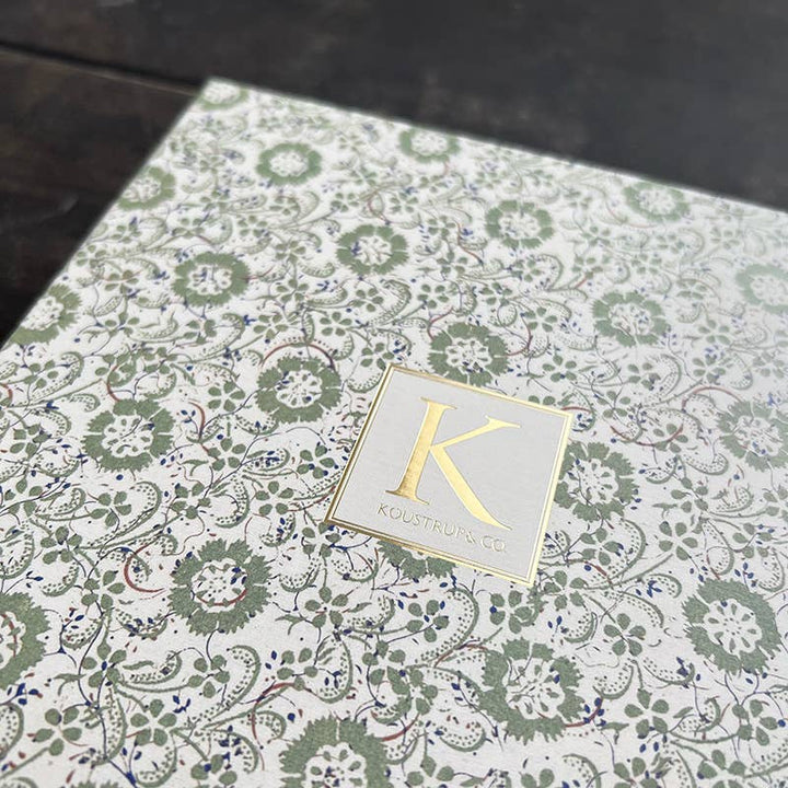 Foulard di seta - Anemone blu - 50 x 50 cm