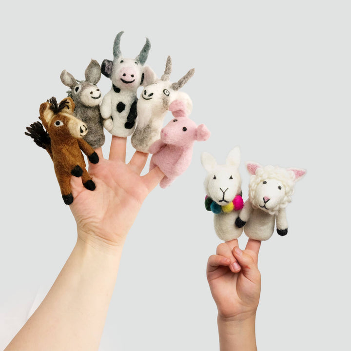 Burattini da Dito – Barnyard Buddies – Set da 8