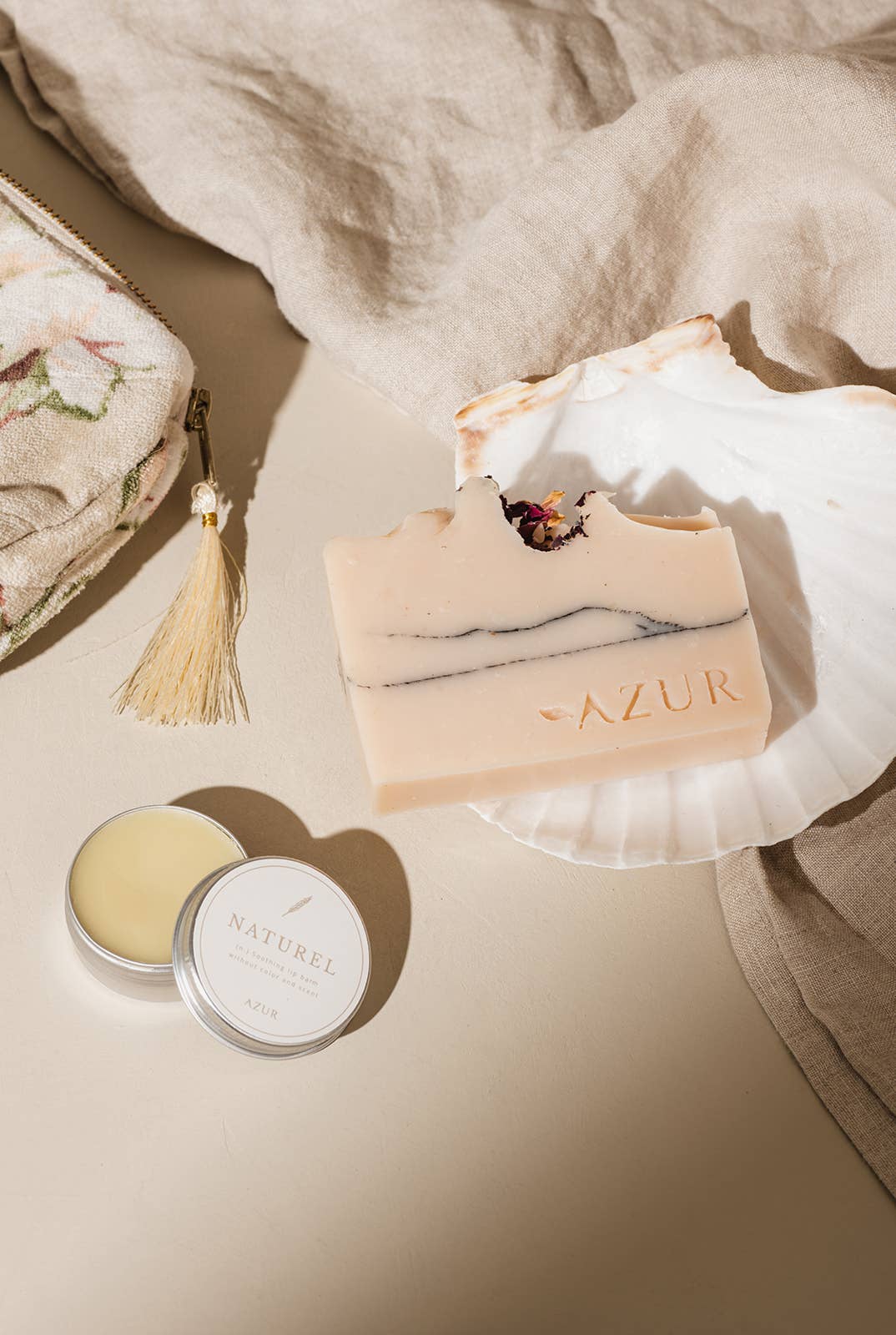 NATUREL | Balsamo per labbra 100% naturale | Vegano e senza crudeltà