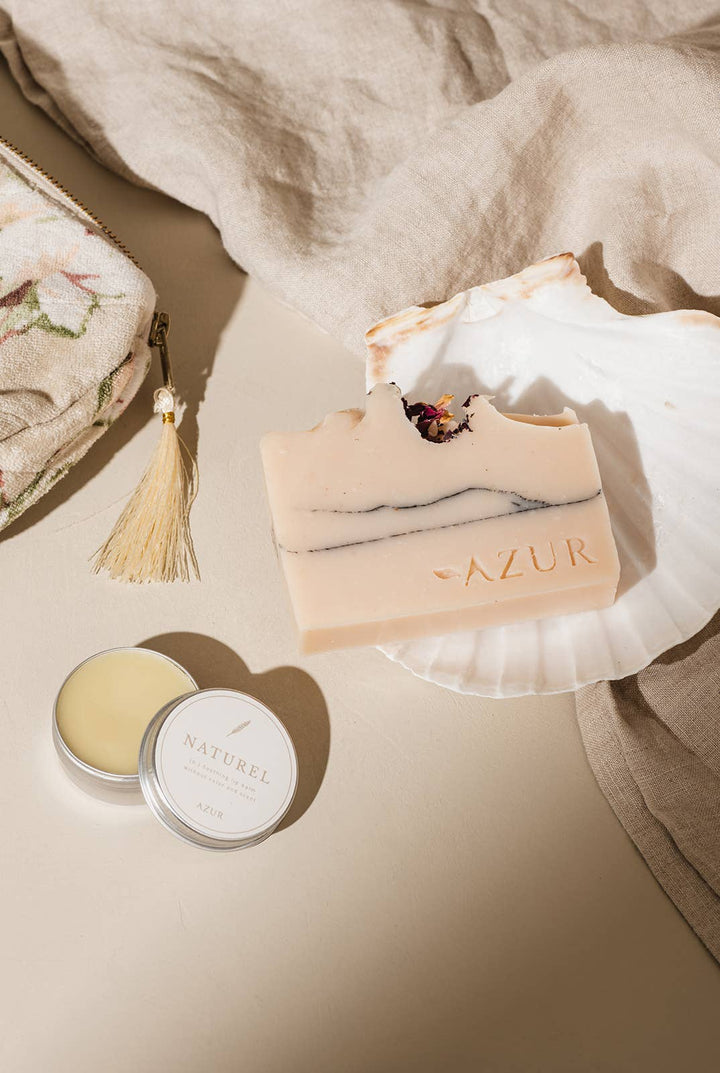 NATUREL | Balsamo per labbra 100% naturale | Vegano e senza crudeltà