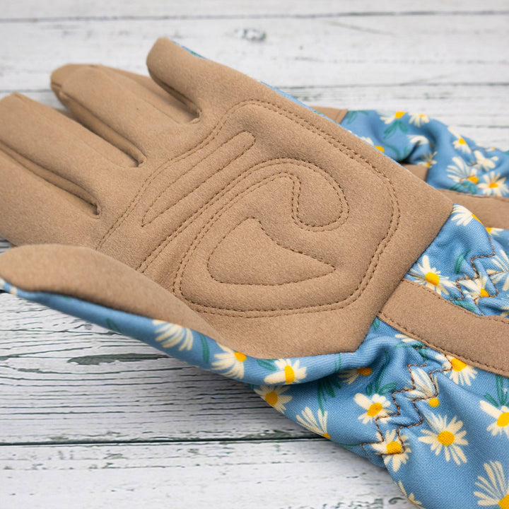 Guanti da giardinaggio Willow e Belle - Taglia unica da donna – Design Daisy Blue