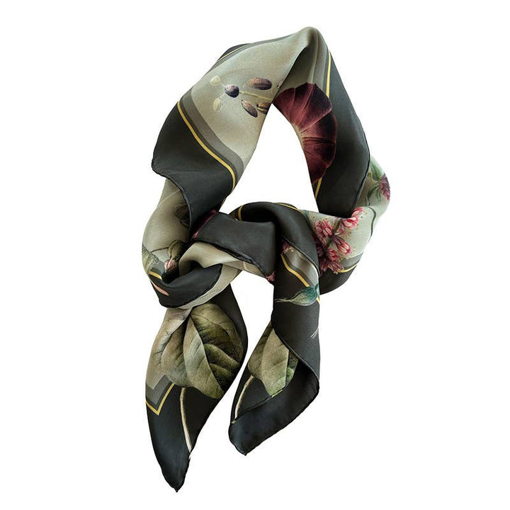 Foulard di seta - Giardino Fiorito - 90 x 90 cm