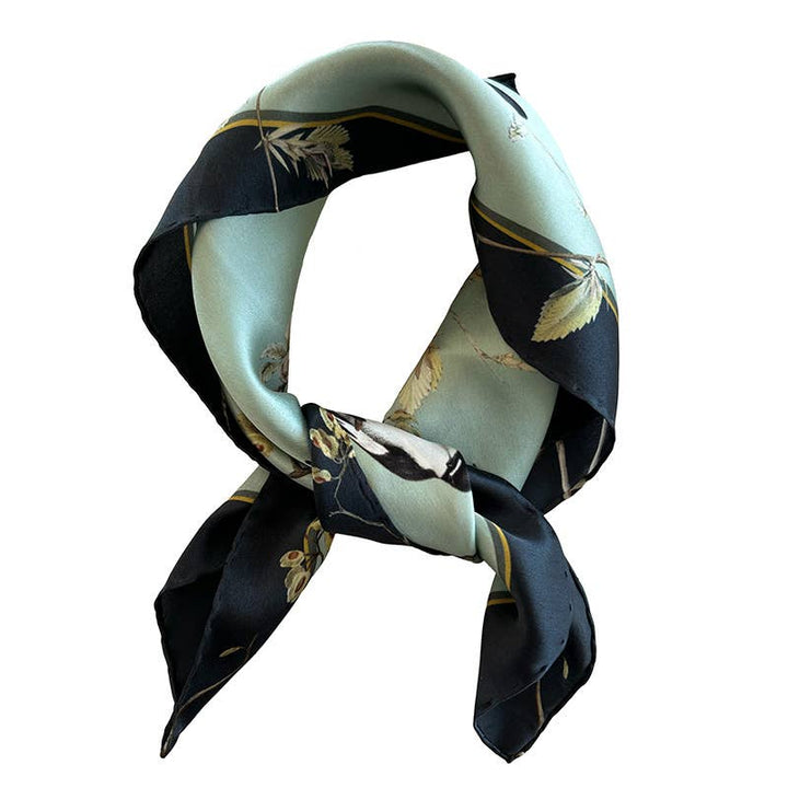 Foulard di seta - Uccelli Gardin - 50 x 50 cm